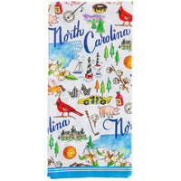 Boston International - 28x18 Tea Towel Set of 2 - State Collection - North Carolina
