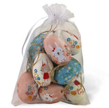 Boston International - Bag of 12 Printed Hanging Eggs - Playful Bunnies