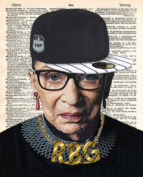 ArtNWordz -  Vintage Recycled Dictionary Print - RBG