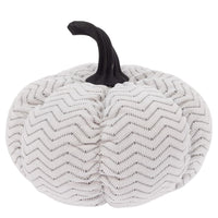 Boston International - Small Plush Pumpkin - Grey Chevron