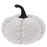 Boston International - Small Plush Pumpkin - Grey Chevron