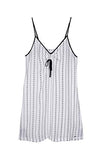 Pretty You London - EcoVero - Chemise Nightdress - Ecru Stripe - Size 10-12