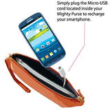 Mighty Purse - Clutch Purse w/Phone Charger -  Reptile Green
