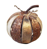 Vintage Floral - Metal Pattern Pumpkin - 6.75" x 6.25"
