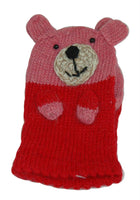 Two's Company - Kids Mittens - Teddy Bear - Pink