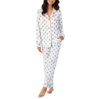 BedHead - Stretch Long Sleeve Pajama Set - Polka Dogs - X Large