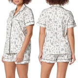 BedHead - S/S Shorty Stretch Jersey PJ Set - Tie the Knot - X-Large