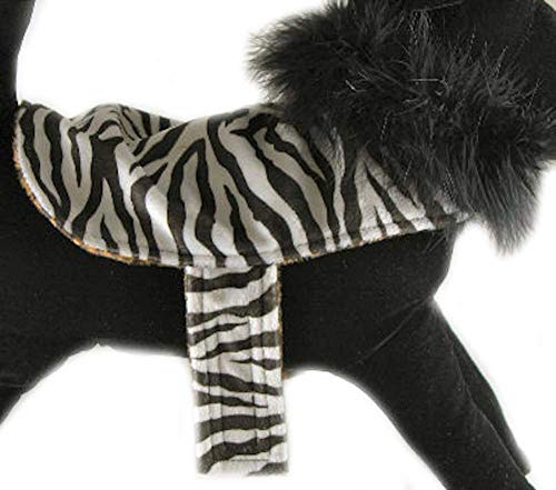 Beau Nouveau - Dog Jacket - Reversible Zebra & Leopard Print - Small