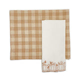 Two's Company - Dish/Kitchen Towel Set of 4 - Coastal Pumpkin