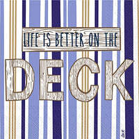 Boston International - 3-Ply 5" Cocktail Napkins - Deck Life