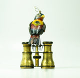 Mullanium - Steampunk Inspired Sculpture - Silver Ear Mesia on Binoculars