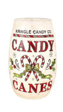 Stony Creek - 5.25" Frosted Glass USB Lighted Vase - Christmas Treats