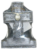 Encore - Free Standing Silver Cross with Gemstone - White Gemstone - June