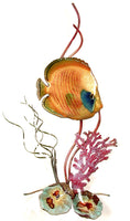 Bovano - Wall Sculpture - Golden Butterflyfish in Coral
