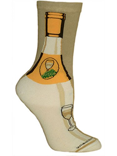 Wheel House Designs Socks - Wine/Chardonnay on Natural - 9-11