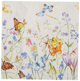 Boston International - 3-Ply 6.5" Lunch Napkins 20 Count - Butterflies & Blossoms