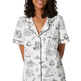 BedHead - S/S Stretch Shorty PJ Set - Wizard of Oz - Large