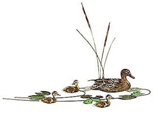 Bovano - Wall Sculpture - Mallard Duck with Ducklings