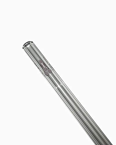 Drinking Straws.Glass - Glass Straw Dots - 9.5mm x 8" - Pink