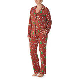 BedHead - Classic Long Sleeve Pajama Set - Peanuts Holiday Party - Small