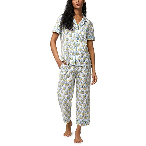 BedHead - Short Sleeve Cropped PJ Set - Lemon Trees - Small