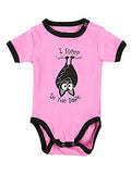 Lazy One - Infant Creeper - "I Sleep In The Dark" - Pink - 18M