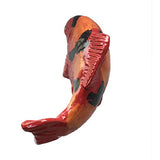 Fish In The Garden - Ceramic Garden Koi - Black w/ Salsa Spots - Large Right