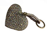 Jacqueline Kent - Iced Crystal Heart Key Chain - Multi