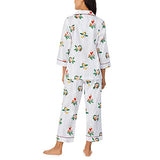 BedHead - 3/4 Sleeve Cropped Sateen PJ Set - Nightcap - Large