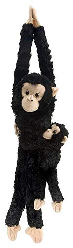 Wild Republic - Hanging Plush - Chimpanzee w/ Baby - 20"