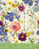 Studio M Summer Flowers Art Pole Outdoor Decorative Garden Post, Made in USA, 20 Inches Tall