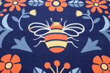 Jellybean Olivia's Home Decorative Spring Bees On Navy Accent Rug - 22" W x 32" L