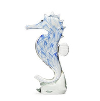 Dynasty Gallery - Glass Figurine - Seahorse - Blue Glow