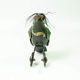 Mullanium - Steampunk Inspired Sculpture - Large Emerald Jay on Wheels