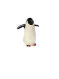 PotTerre Raku Penguin - 4.25" Flying Front - White Finish