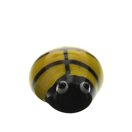HomArt - Set of 5 Glass Bee - Yellow & Black
