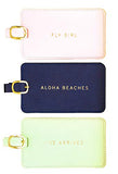 Eccolo - 3 Pack Luggage Tag Set - 2.5" x 4.5" Jetsetter - Aloha