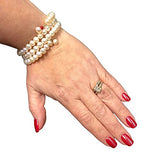 Pearlhill - 7mm - Coil Bracelet - The Egg Shell White Pearl