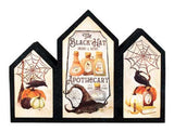 Stony Creek - 12" Illuminated 3 Panel Glass - Black Hat