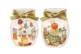 Stony Creek - Pre-Lit Small Jar w/Ribbon - Simple Harvest - Flowers