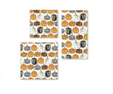 IHR Ideal Home Range Dinner Napkins Disposable 3-Ply Paper Hand Towels, 8.5" x 4.5", Pumpkin Pattern, 16-Count
