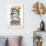 Oliver Gal - 16" x 24" Canvas Art - Arm Candy Noir