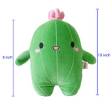 BABOLI - 10" Cuddly Cactus Stuffed Plant Animal w/ Smiley Face & Pink Antenna