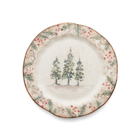 Arte Italica - Round Salad/Dessert Plate - Natale Christmas Collection