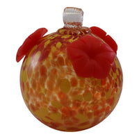 GC Gift Essentials - 8 Oz. Glass Hummingbird Feeder - Fiery Fusion