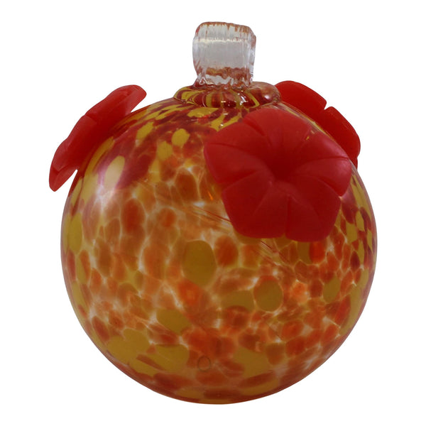 GC Gift Essentials - 8 Oz. Glass Hummingbird Feeder - Fiery Fusion
