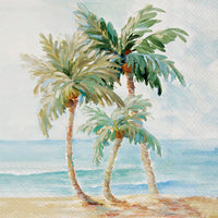 Boston International - 3-Ply 6.5" Lunch Napkins 20 Count - Palms In Paradise