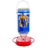 Hummer's Galore - 32 oz. Glass Hummingbird Feeder w/ UV Resistant Plastic Wrap - Kentucky Wildcats