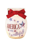 Stony Creek - 4" Glass USB Lighted Jar - Independence Day