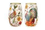 Stony Creek - Pre-Lit Small Vase - Spice Season - Peacock